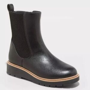 Girls' Laurel Chelsea Boots Black - art class size 4 new
